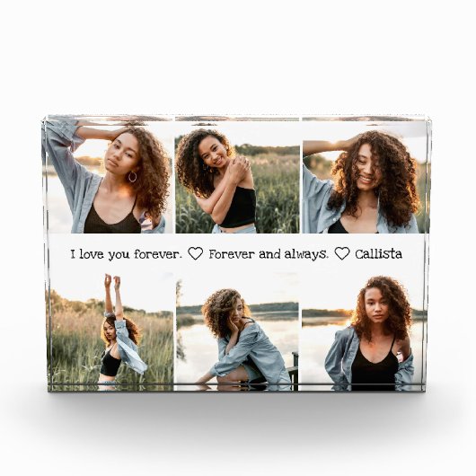 Ik hou van je Romantische Sweet Photo Collage Fotoblokken (Voorkant)