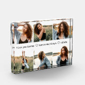 Ik hou van je Romantische Sweet Photo Collage Fotoblokken (Links)