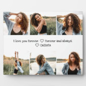 Ik hou van je Romantische Sweet Photo Collage Fotoplaat (Voorkant)
