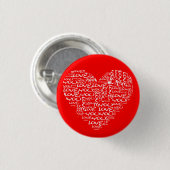 Ik hou van je ronde button 3,2 cm (Voorkant /achterkant)