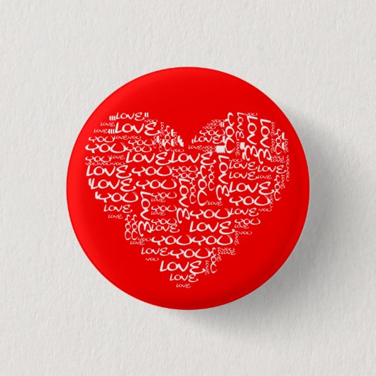 Ik hou van je ronde button 3,2 cm (Voorkant)
