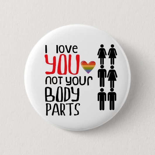 Ik hou van je ronde button 5,7 cm (Voorkant)