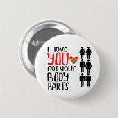 Ik hou van je ronde button 5,7 cm (Voorkant /achterkant)