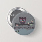 Ik hou van je. ronde button 5,7 cm (Voorkant /achterkant)