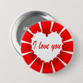 Ik hou van je ronde button 7,6 cm (Voorkant /achterkant)