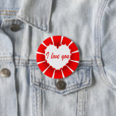 Ik hou van je ronde button 7,6 cm (In situ)