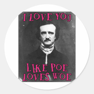 Ik hou van je... ronde sticker