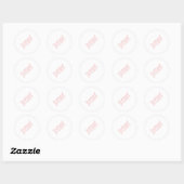 Ik hou van je ronde sticker (Vel)