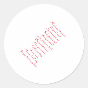 Ik hou van je ronde sticker