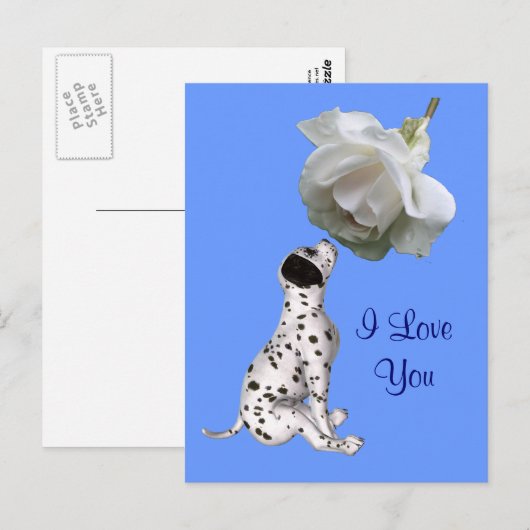 Ik hou van je Roos-bladerfoto-Briefkaart Briefkaart (Voorkant / Achterkant)