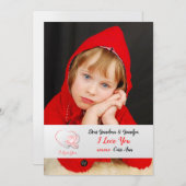 Ik hou van je Roos fotokaart (Voorkant / Achterkant)