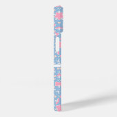 Ik hou van je roze blauwe vlinderhartpatroon Case-Mate iPhone case (Achterkant / Rechts)