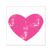 Ik hou van je roze gepersonaliseerde hart  zelfinktende stempel (Design)
