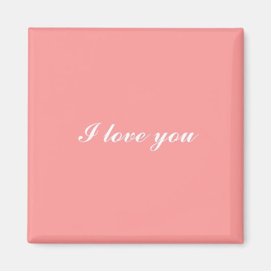 Ik hou van je roze magneet (Voorkant)