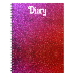 Ik hou van je roze roze achtergrond Abstract Notitieboek