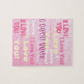 Ik hou van je roze rugzak, die je helpt legpuzzel (Horizontaal)