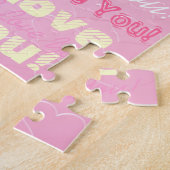 Ik hou van je roze rugzak, die je helpt legpuzzel (Zijkant)