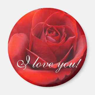 "Ik hou van je" Rozen Magneet