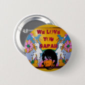 ik hou van je sarah ronde button 5,7 cm (Voorkant /achterkant)