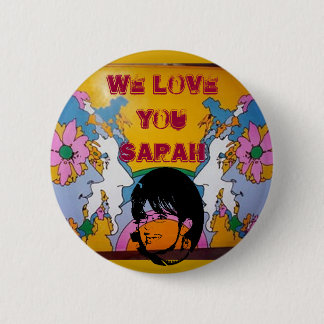 ik hou van je sarah ronde button 5,7 cm