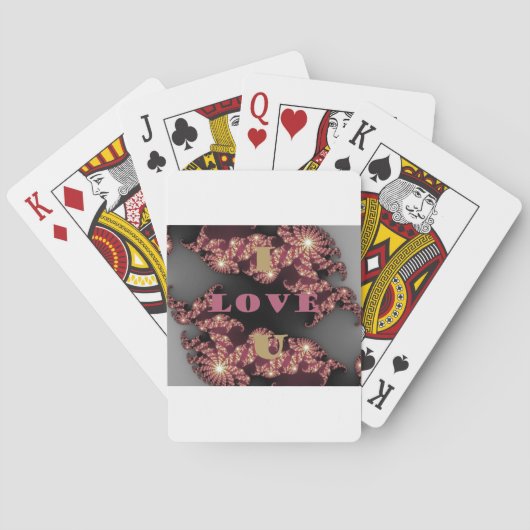 Ik hou van je schatje pokerkaarten (Achterkant)