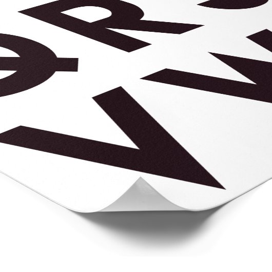 IK HOU VAN JE - Schattige alfabet Poster (Hoek)