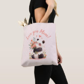 Ik hou van je Schattige Panda Moederdag cadeau Tote Bag (Dichtbij)