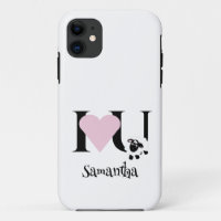 Ik hou van je Schattigee Cartoon Sheep Hoesje-Mate