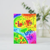 Ik hou van je schilderijen. briefkaart (Staand voorkant)