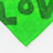 Ik hou van je schilderijen. fleece deken (Hoek)