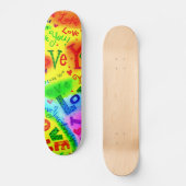 Ik hou van je schilderijen. persoonlijk skateboard (Voorkant)