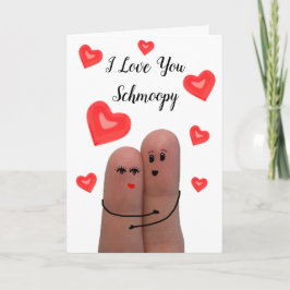 Ik hou van je Schmoopy Valentijnsdag Card Feestdagen Kaart