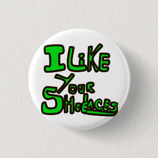 Ik hou van je schoenenknop ronde button 3,2 cm