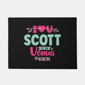 Ik hou van je Scott Valentijnse Deurmat