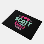 Ik hou van je Scott Valentijnse Deurmat (Schuin)