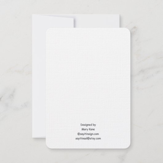 Ik hou van je ...serieus. Kaart (Achterkant)