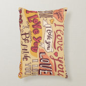 "Ik hou van je" Sierkussen Accent Kussen (Voorkant(Verticaal))