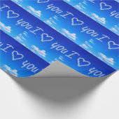 Ik hou van je, Skywriting Cadeaupapier (Hoek)