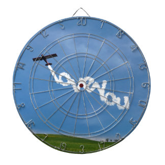 Ik hou van je skywriting dartbord