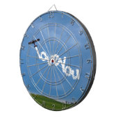 Ik hou van je skywriting dartbord (Voorkant Rechts)