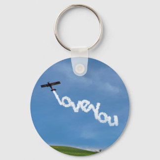 Ik hou van je skywriting sleutelhanger