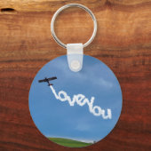 Ik hou van je skywriting sleutelhanger (Voorkant)