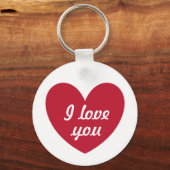 "Ik hou van je" Sleutelhanger (Voorkant)