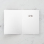 Ik hou van je Smile Rustic Wood Chalk Typografie Kaart (Binnen)