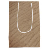 Ik hou van je sms in strandzand medium cadeauzakje (Achterkant)