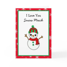 Ik hou van je Sneeuw veel, Sneeuwman Pun, Kerstmis