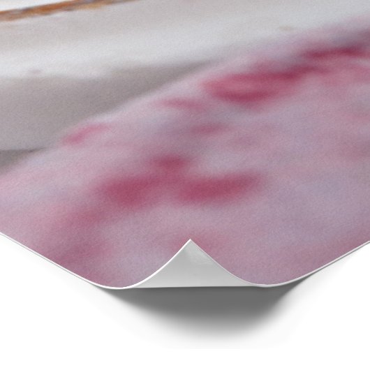 "Ik hou van je" Snoep close-up poster (Hoek)