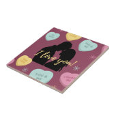 Ik hou van je Snoep... Tegeltje (Zijkant)