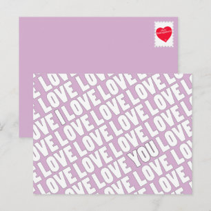 Ik hou van je speciale Jubileum Briefkaart