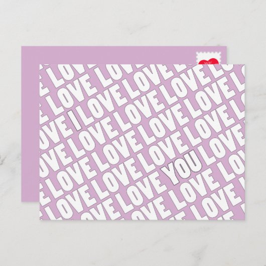 Ik hou van je speciale Jubileum Briefkaart (Voorkant / Achterkant)